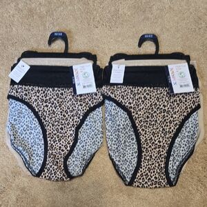 JOYSPUN High Cut Briefs 6 Pair NWT SZ 0/2 XS